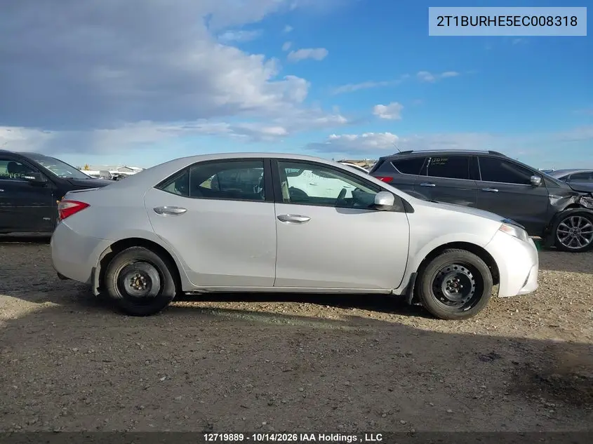 2014 TOYOTA COROLLA VIN 2T1BURHE5EC008318 — фото 13