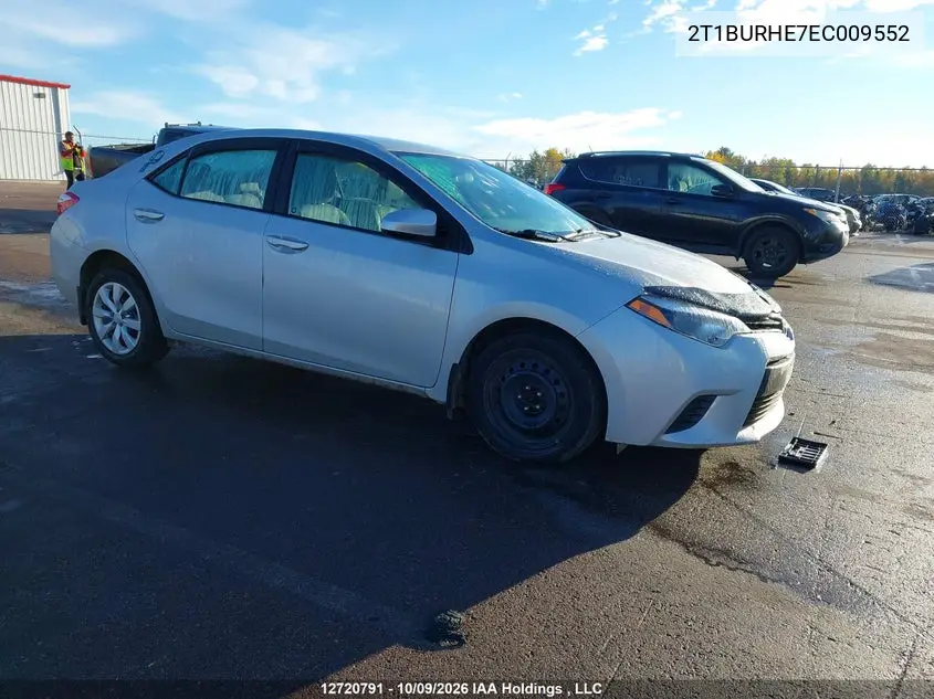 TOYOTA COROLLA 2014, VIN 2T1BURHE7EC009552