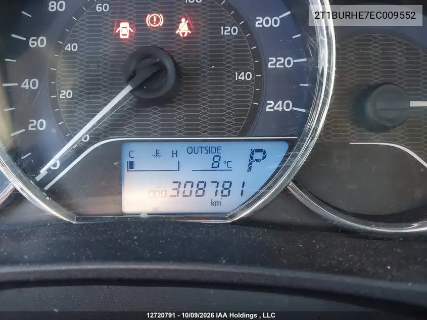 2014 TOYOTA COROLLA VIN 2T1BURHE7EC009552 — фото 15