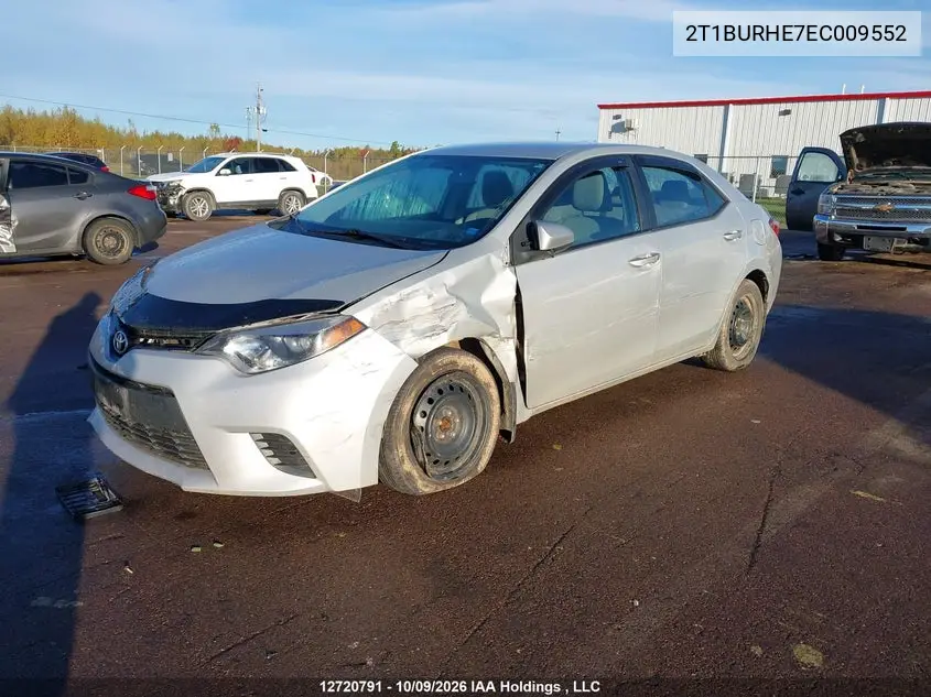 2014 TOYOTA COROLLA VIN 2T1BURHE7EC009552 — фото 2