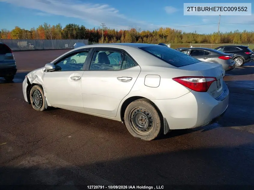 2014 TOYOTA COROLLA VIN 2T1BURHE7EC009552 — фото 3