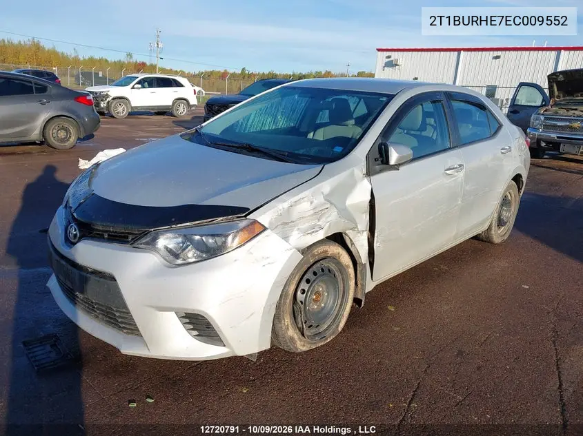 2014 TOYOTA COROLLA VIN 2T1BURHE7EC009552 — фото 6