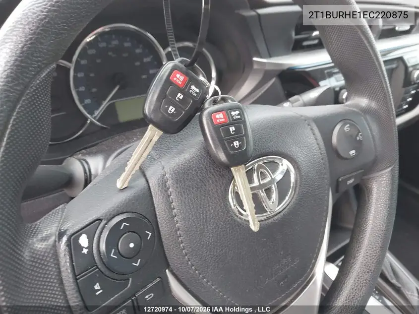 2014 TOYOTA COROLLA VIN 2T1BURHE1EC220875 — фото 11
