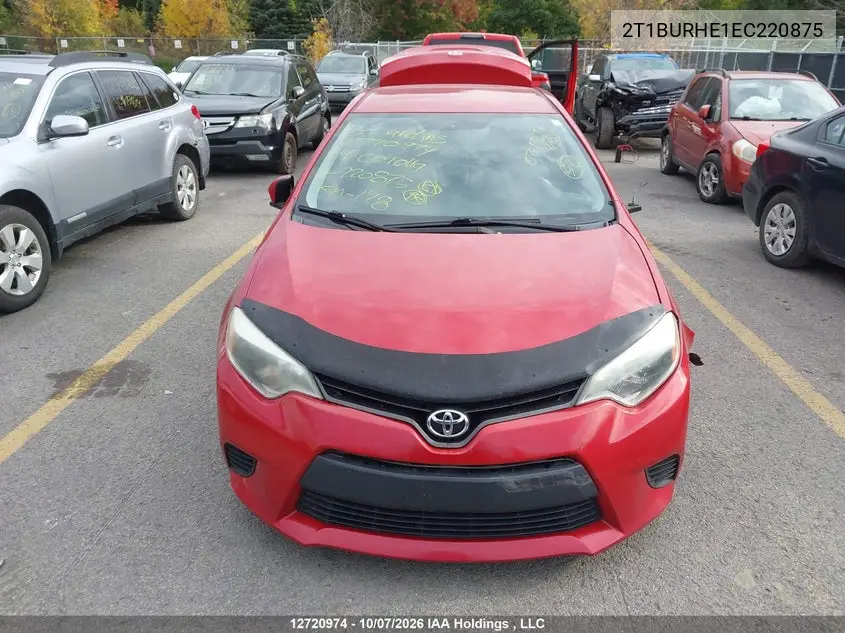 2014 TOYOTA COROLLA VIN 2T1BURHE1EC220875 — фото 13