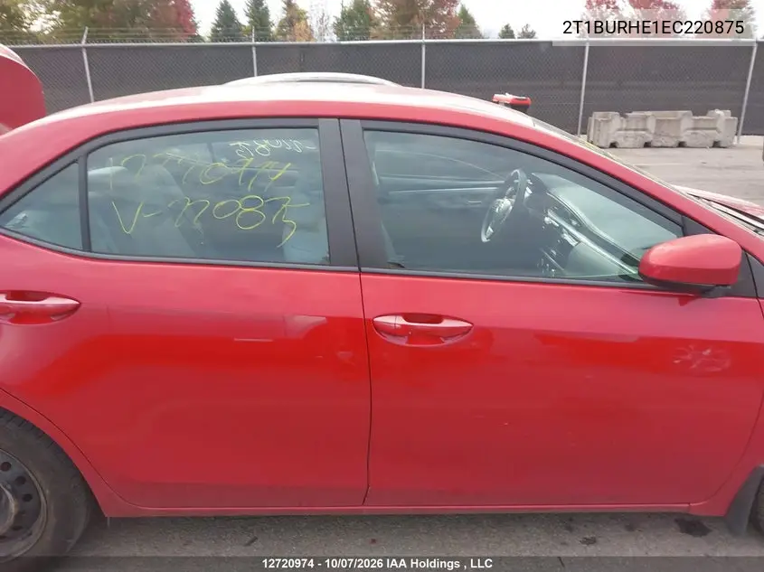 2014 TOYOTA COROLLA VIN 2T1BURHE1EC220875 — фото 14