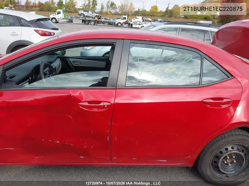 2014 TOYOTA COROLLA VIN 2T1BURHE1EC220875 — фото 15