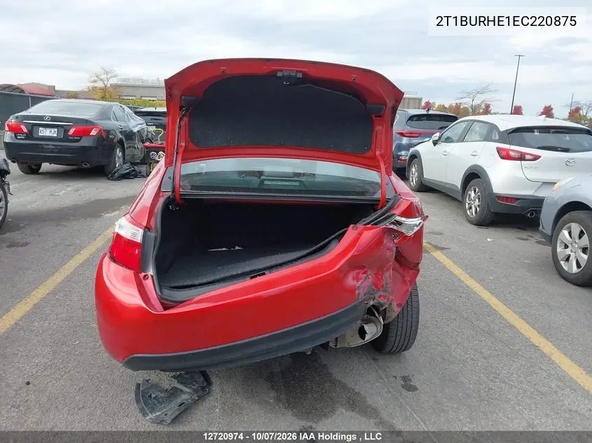 2014 TOYOTA COROLLA VIN 2T1BURHE1EC220875 — фото 17