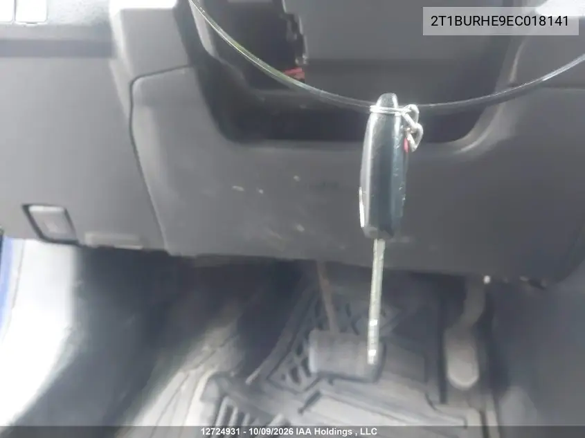 2014 TOYOTA COROLLA VIN 2T1BURHE9EC018141 — фото 11