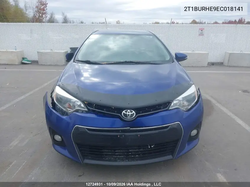 2014 TOYOTA COROLLA VIN 2T1BURHE9EC018141 — фото 12