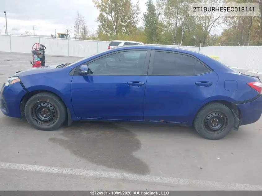 2014 TOYOTA COROLLA VIN 2T1BURHE9EC018141 — фото 14
