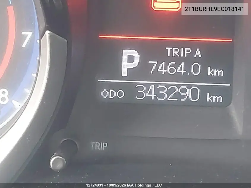 2014 TOYOTA COROLLA VIN 2T1BURHE9EC018141 — фото 15