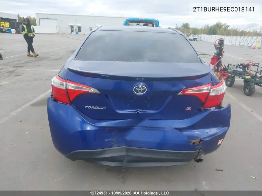 2014 TOYOTA COROLLA VIN 2T1BURHE9EC018141 — фото 16