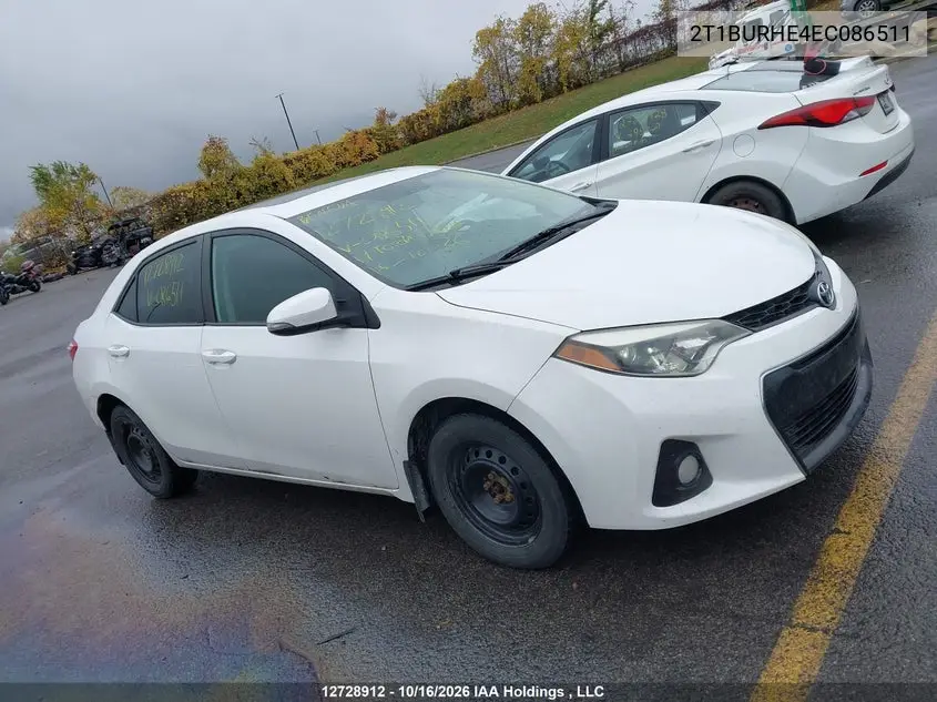2014 TOYOTA COROLLA VIN 2T1BURHE4EC086511 — фото 13