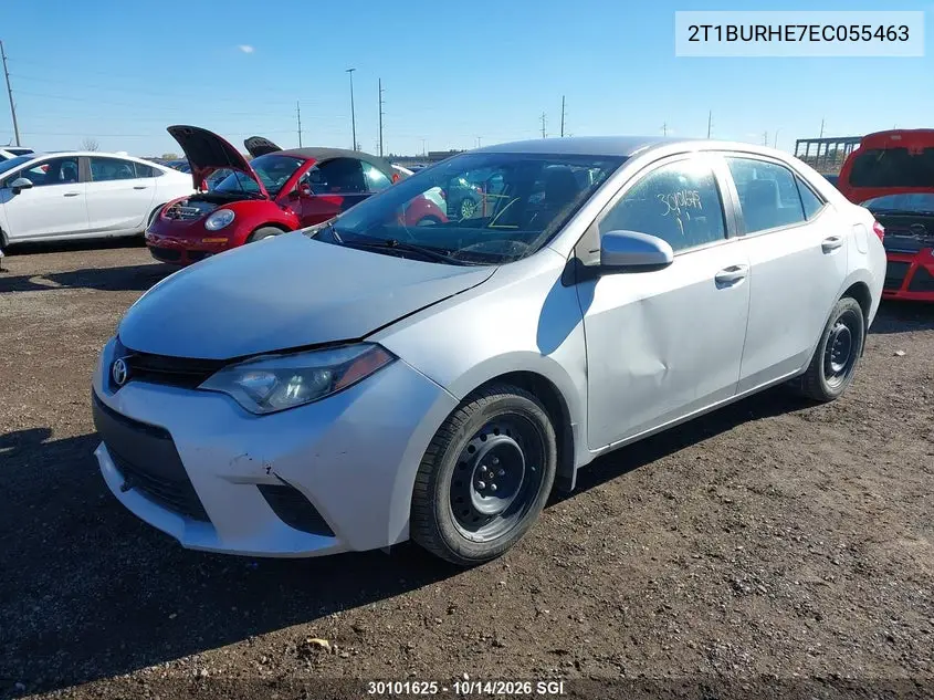 2014 TOYOTA COROLLA VIN 2T1BURHE7EC055463 — фото 2