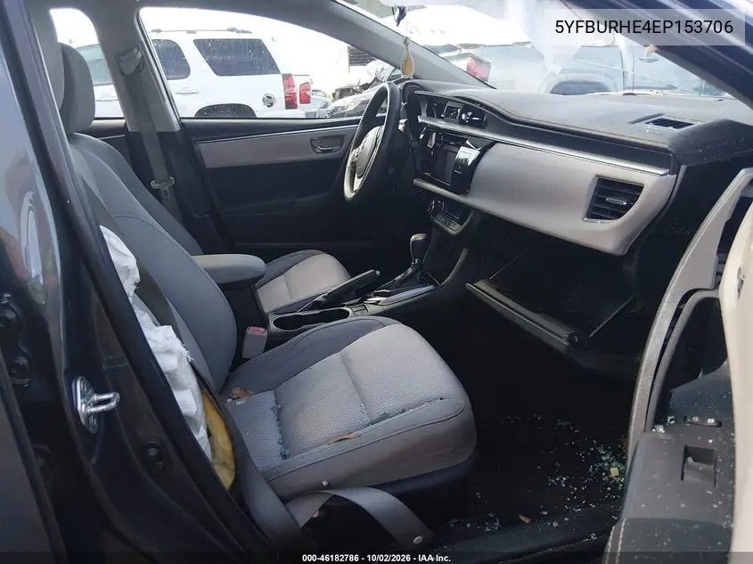 2014 TOYOTA COROLLA VIN 5YFBURHE4EP153706 — фото 5