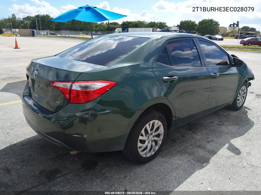 2014 TOYOTA COROLLA VIN 2T1BURHE3EC028079 — фото 4
