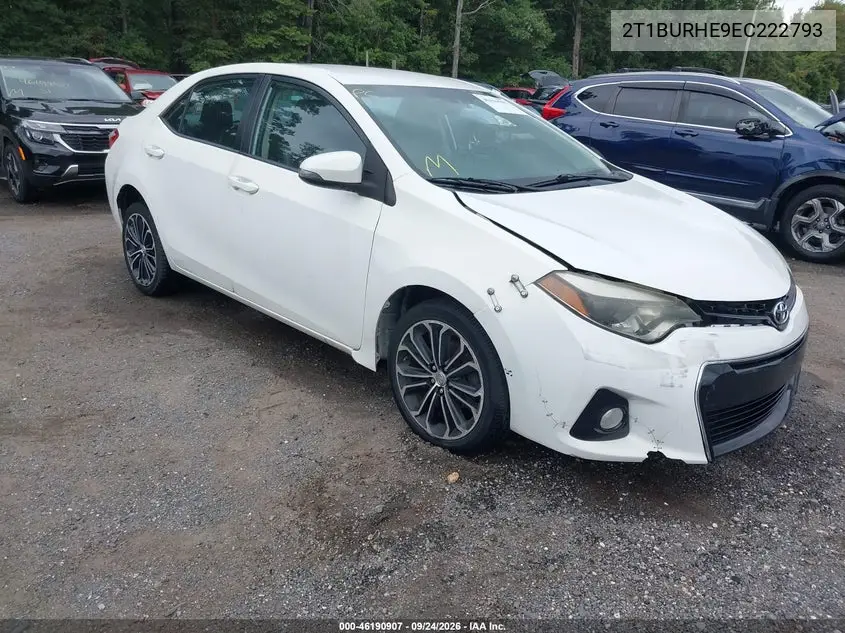 TOYOTA COROLLA 2014, VIN 2T1BURHE9EC222793