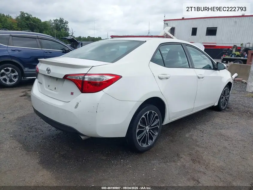 2014 TOYOTA COROLLA VIN 2T1BURHE9EC222793 — фото 4