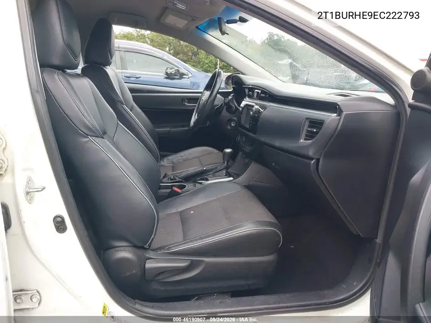 2014 TOYOTA COROLLA VIN 2T1BURHE9EC222793 — фото 5