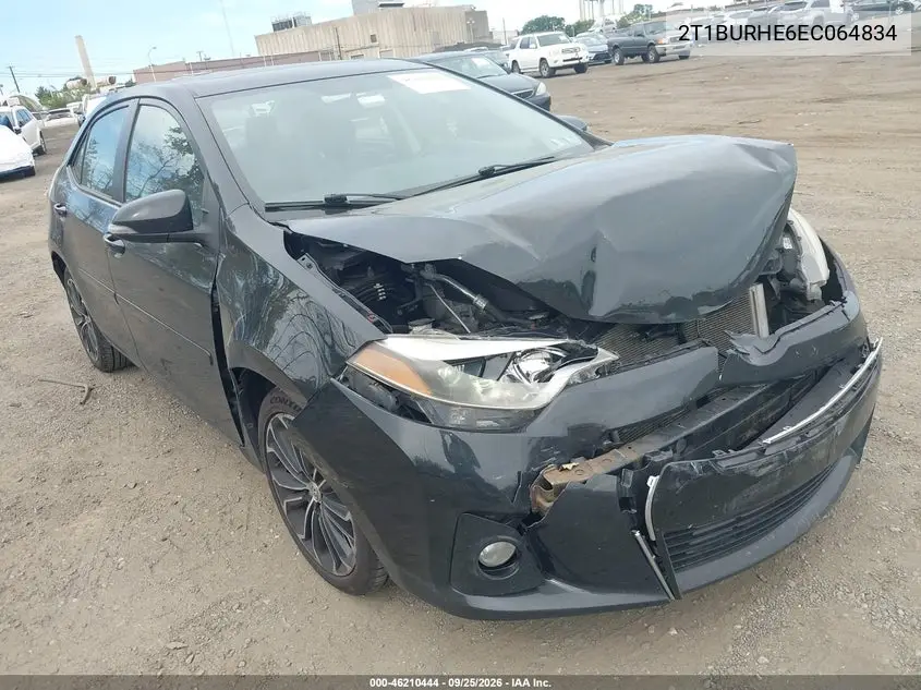 TOYOTA COROLLA 2014, VIN 2T1BURHE6EC064834
