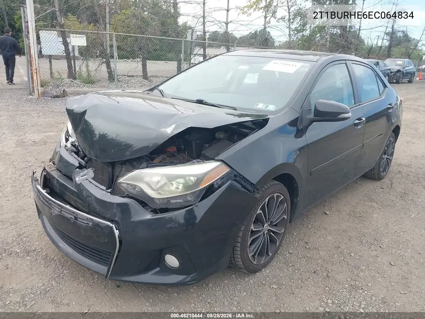 2014 TOYOTA COROLLA VIN 2T1BURHE6EC064834 — фото 2