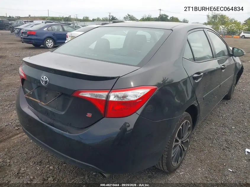 2014 TOYOTA COROLLA VIN 2T1BURHE6EC064834 — фото 4