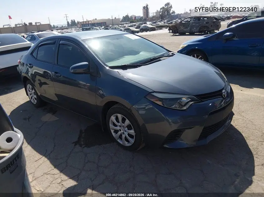 TOYOTA COROLLA 2014, VIN 5YFBURHE9EP122340