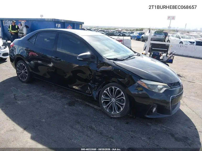 TOYOTA COROLLA 2014, VIN 2T1BURHE8EC068657