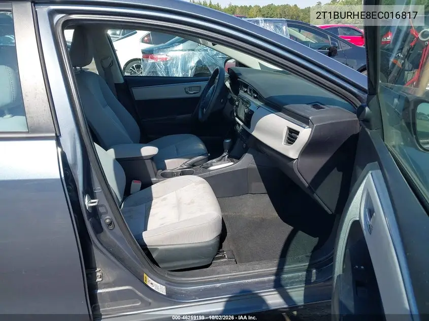 2014 TOYOTA COROLLA VIN 2T1BURHE8EC016817 — фото 5