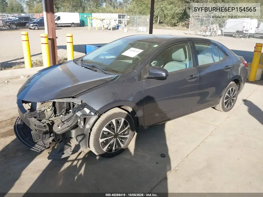 2014 TOYOTA COROLLA VIN 5YFBURHE6EP154565 — фото 2