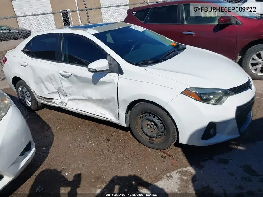 TOYOTA COROLLA 2014, VIN 5YFBURHE6EP009722
