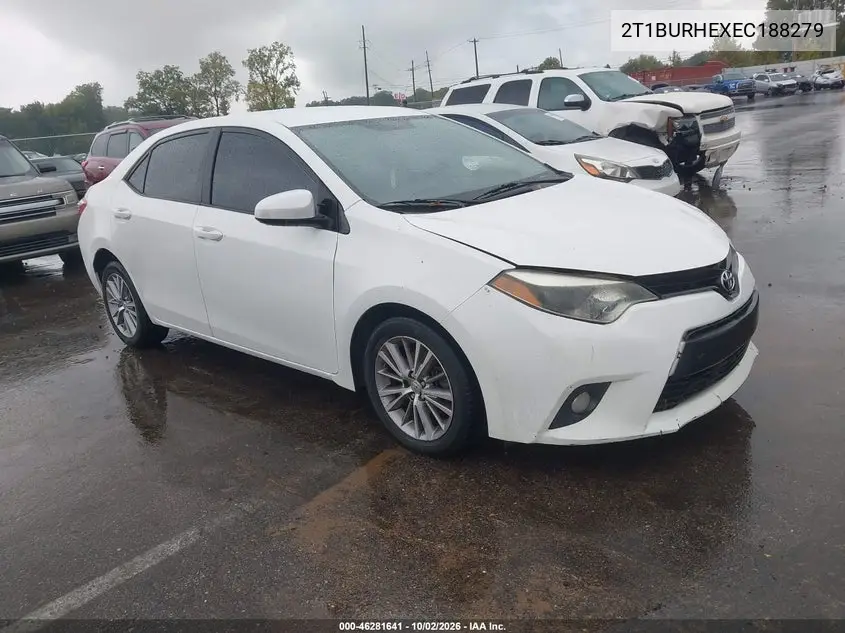 TOYOTA COROLLA 2014, VIN 2T1BURHEXEC188279
