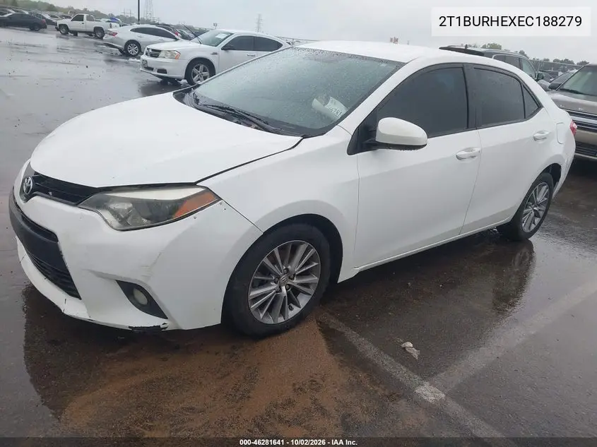 2014 TOYOTA COROLLA VIN 2T1BURHEXEC188279 — фото 2