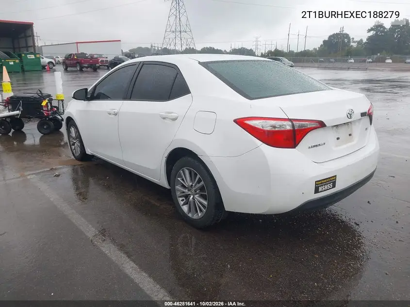 2014 TOYOTA COROLLA VIN 2T1BURHEXEC188279 — фото 3