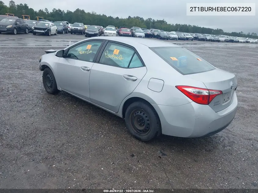 2014 TOYOTA COROLLA VIN 2T1BURHE8EC067220 — фото 3
