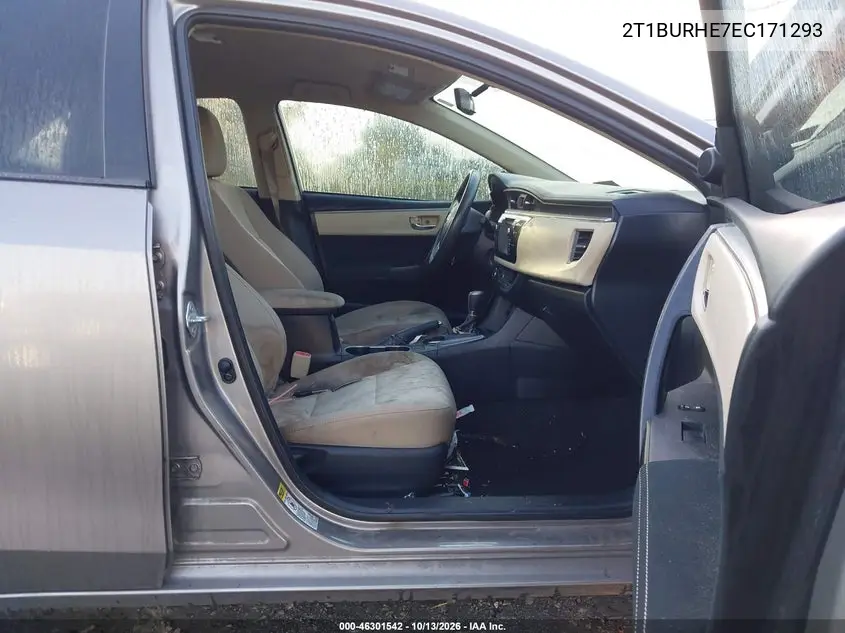 2014 TOYOTA COROLLA VIN 2T1BURHE7EC171293 — фото 5