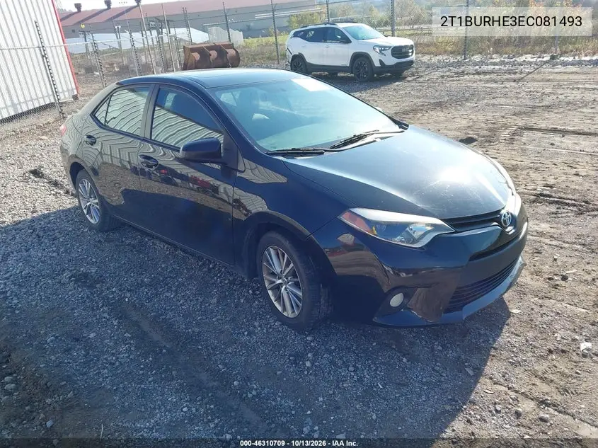 TOYOTA COROLLA 2014, VIN 2T1BURHE3EC081493