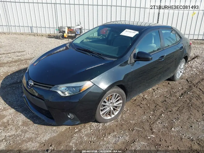 2014 TOYOTA COROLLA VIN 2T1BURHE3EC081493 — фото 2
