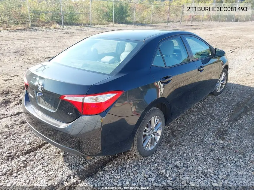 2014 TOYOTA COROLLA VIN 2T1BURHE3EC081493 — фото 4