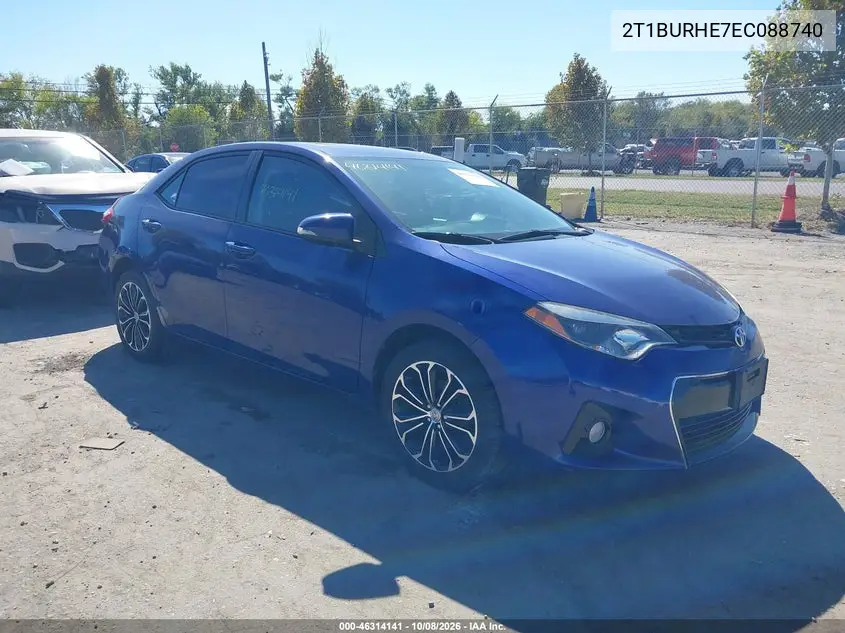 TOYOTA COROLLA 2014, VIN 2T1BURHE7EC088740