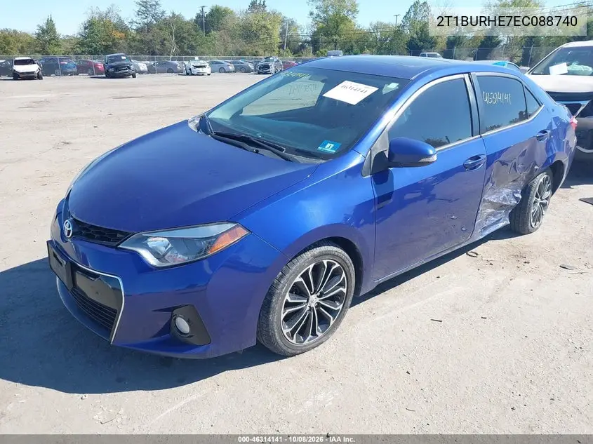 2014 TOYOTA COROLLA VIN 2T1BURHE7EC088740 — фото 2
