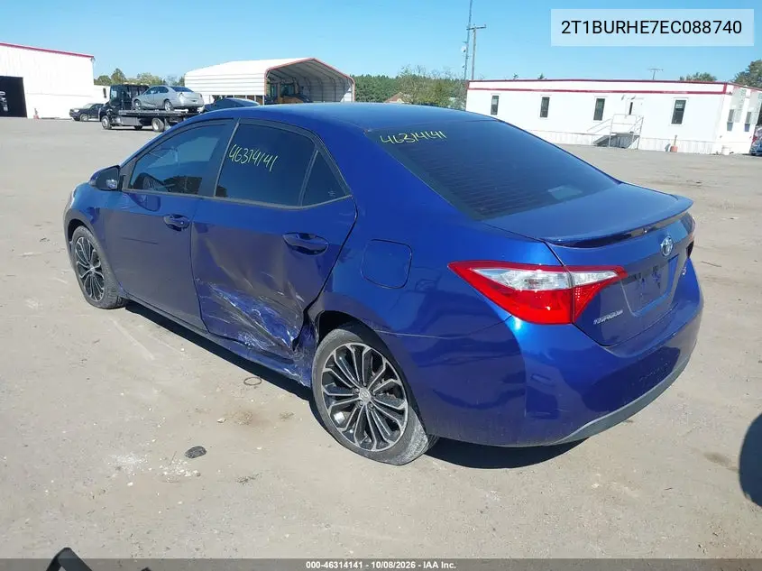 2014 TOYOTA COROLLA VIN 2T1BURHE7EC088740 — фото 3