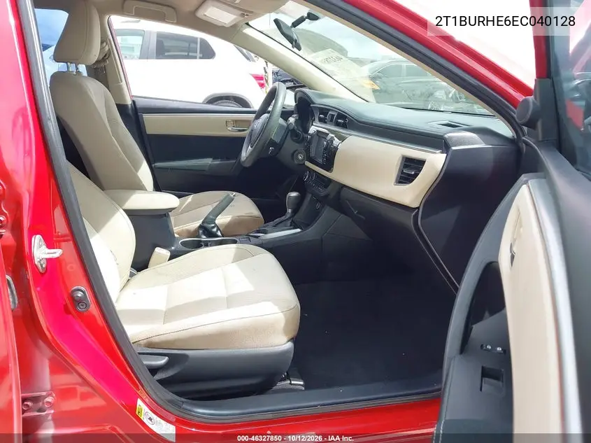 2014 TOYOTA COROLLA VIN 2T1BURHE6EC040128 — фото 5