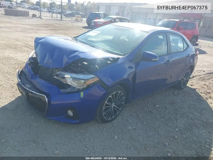 2014 TOYOTA COROLLA VIN 5YFBURHE4EP067375 — фото 2