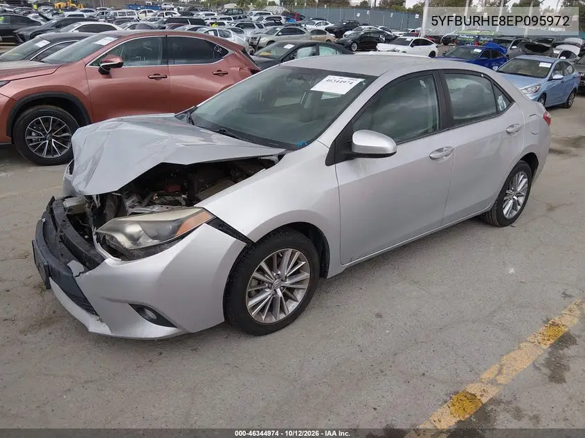 2014 TOYOTA COROLLA VIN 5YFBURHE8EP095972 — фото 2