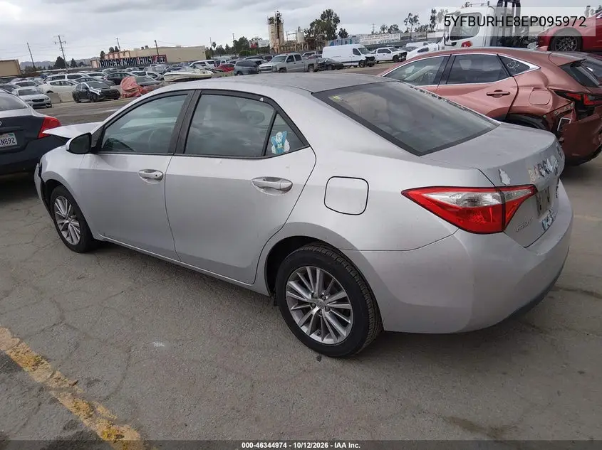 2014 TOYOTA COROLLA VIN 5YFBURHE8EP095972 — фото 3