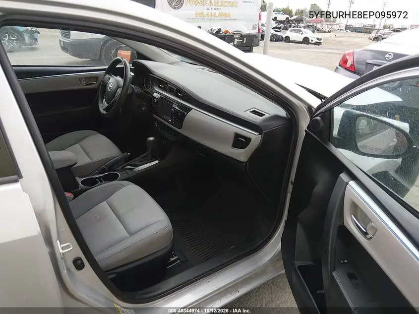 2014 TOYOTA COROLLA VIN 5YFBURHE8EP095972 — фото 5