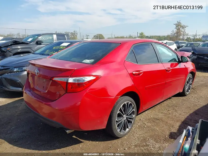 2014 TOYOTA COROLLA VIN 2T1BURHE4EC013199 — фото 4