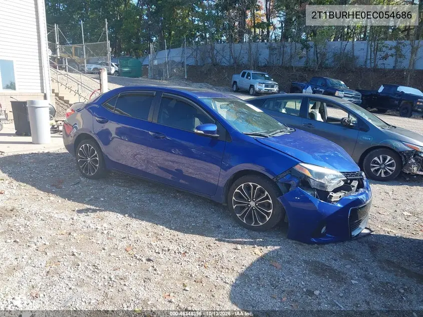 TOYOTA COROLLA 2014, VIN 2T1BURHE0EC054686
