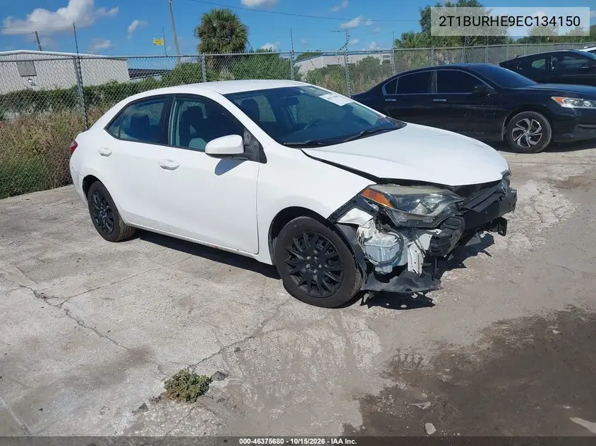 TOYOTA COROLLA 2014, VIN 2T1BURHE9EC134150